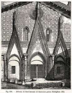 chiesa-con-cumulo-frontale-con-finestrine-e-griglie-Chiesa-BUTTIGLIERA-ALTA-Abbazia-di-SantAntonio-di-Ranverso