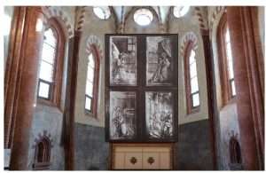 Polittico chiuso Sant'Antonio di Ranverso nel 1530 veniva aperto solo nei giorni festivi.